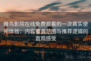 蜂鸟影院在线免费观看的一次真实使用体验：内容覆盖范围与推荐逻辑的直观感受