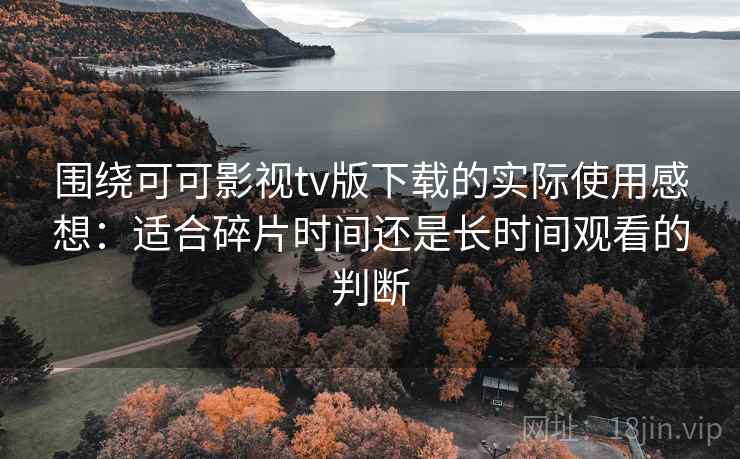 围绕可可影视tv版下载的实际使用感想：适合碎片时间还是长时间观看的判断