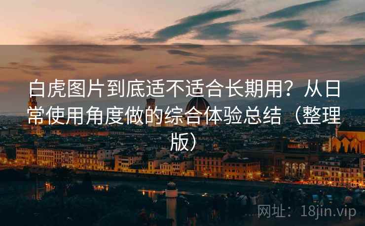 白虎图片到底适不适合长期用？从日常使用角度做的综合体验总结（整理版）