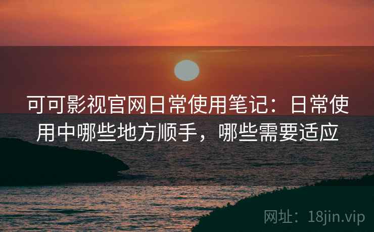 可可影视官网日常使用笔记：日常使用中哪些地方顺手，哪些需要适应