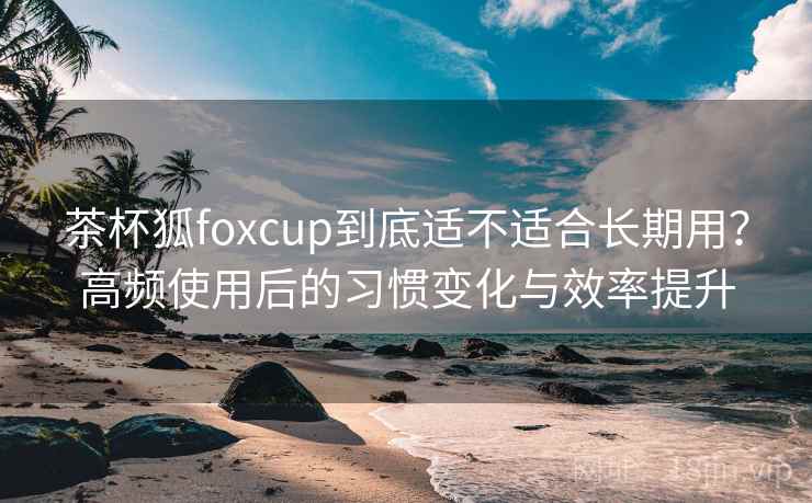 茶杯狐foxcup到底适不适合长期用？高频使用后的习惯变化与效率提升